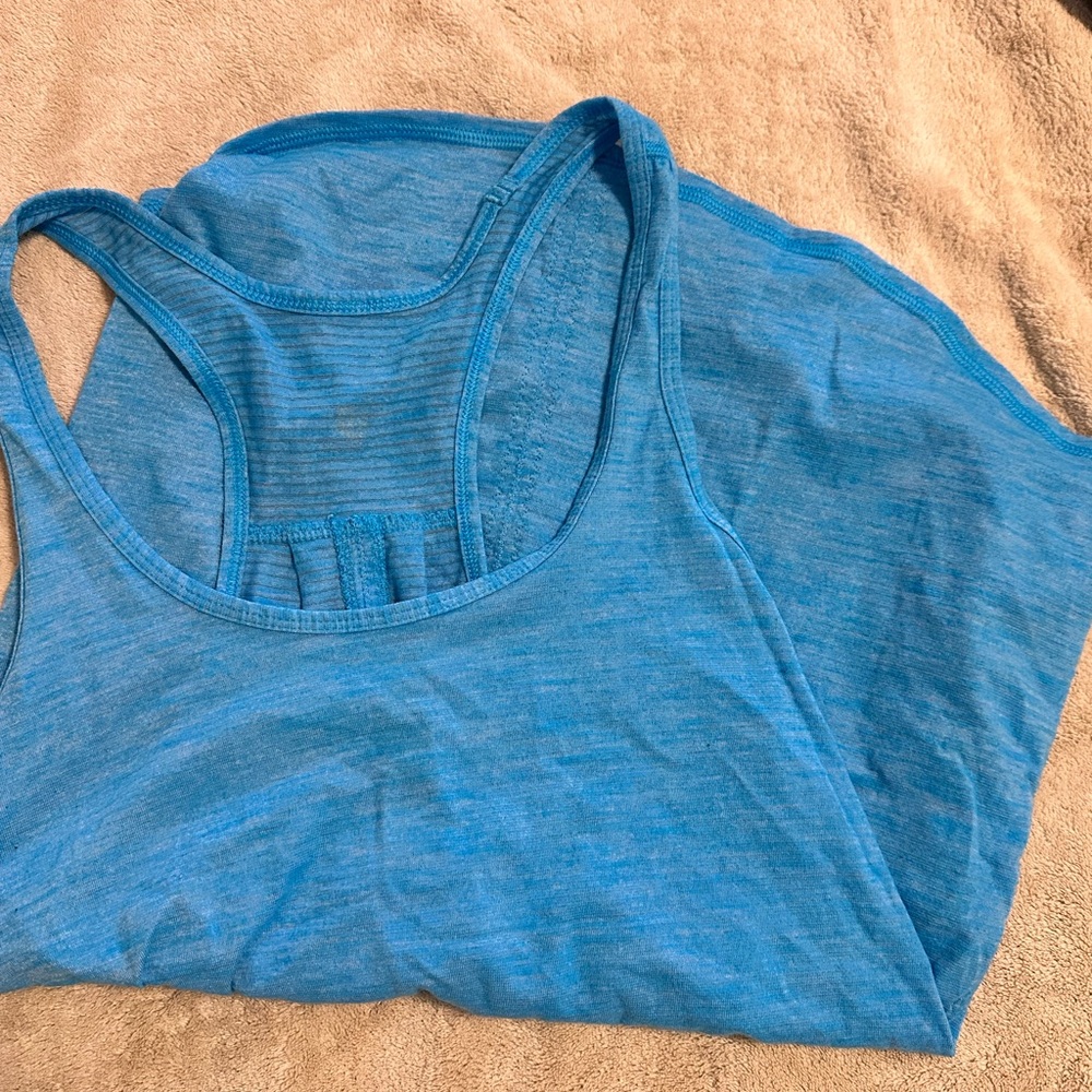 lululemon athletica Blue Tank Top